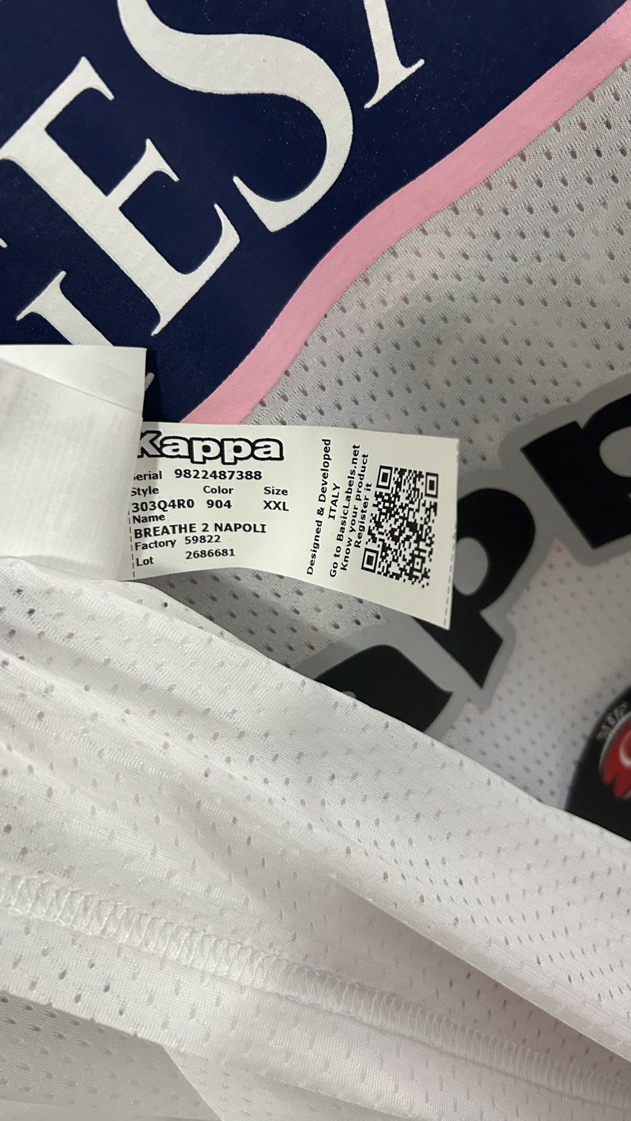 Kappa SSC Napoli Training Top Kappa Size US XXL / EU 58 / 5 - 10 Thumbnail