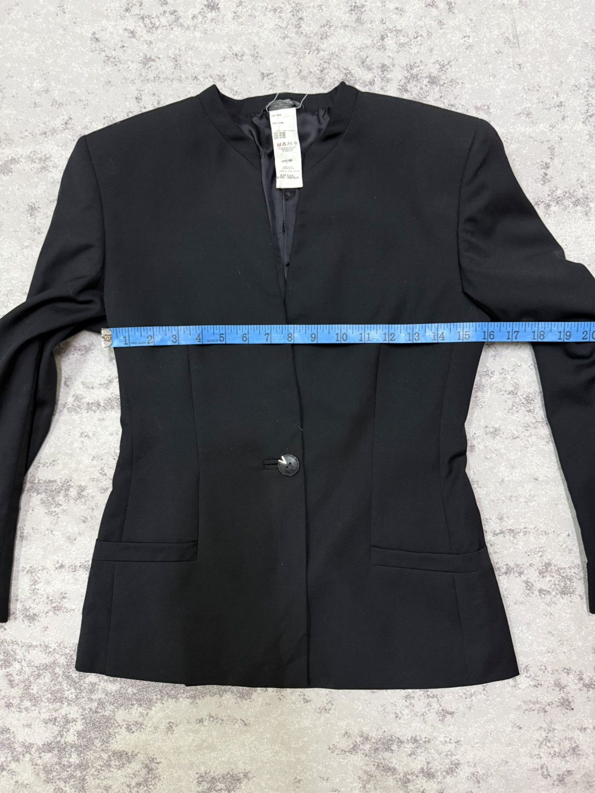 Versace Vintage 90s Gianni Versace Couture Minimalist Blazer Size XS / US 0-2 / IT 36-38 - 17 Thumbnail