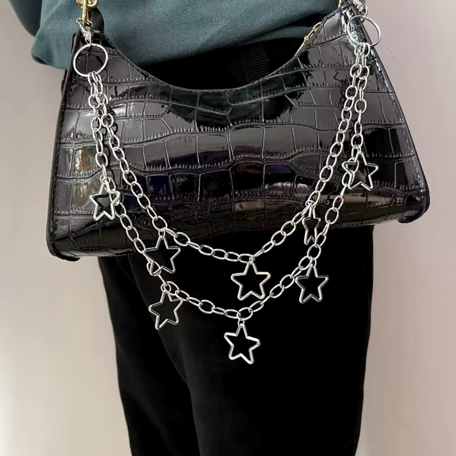 Other Vintage Jeans Pants Star Chan Chain Belt decor Size ONE SIZE - 2 Thumbnail