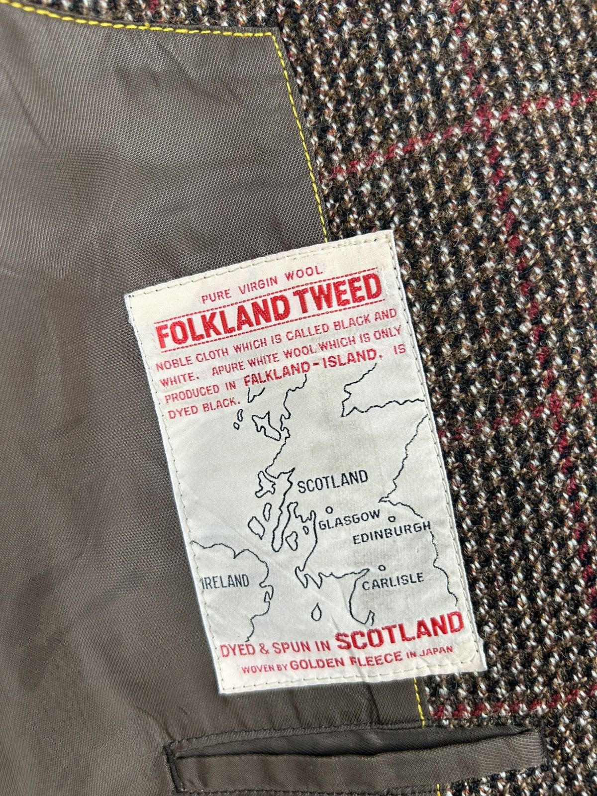 Other Folkland Tweed Pure Virgin Wool Blazer Jacket Size US S / EU 44-46 / 1 - 8 Thumbnail