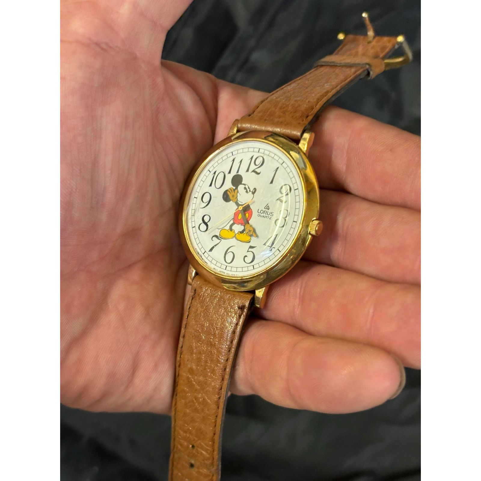 Seiko Vintage Lorus Micky Mouse Watch! New Battery! Size ONE SIZE - 4 Thumbnail