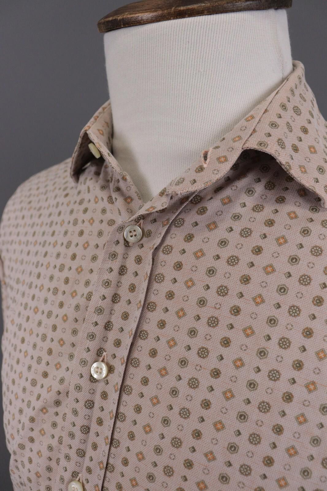 Etro Etro Milano Brown Printed Linen Button Down Shirt Size 40 Size US M / EU 48-50 / 2 - 12 Thumbnail