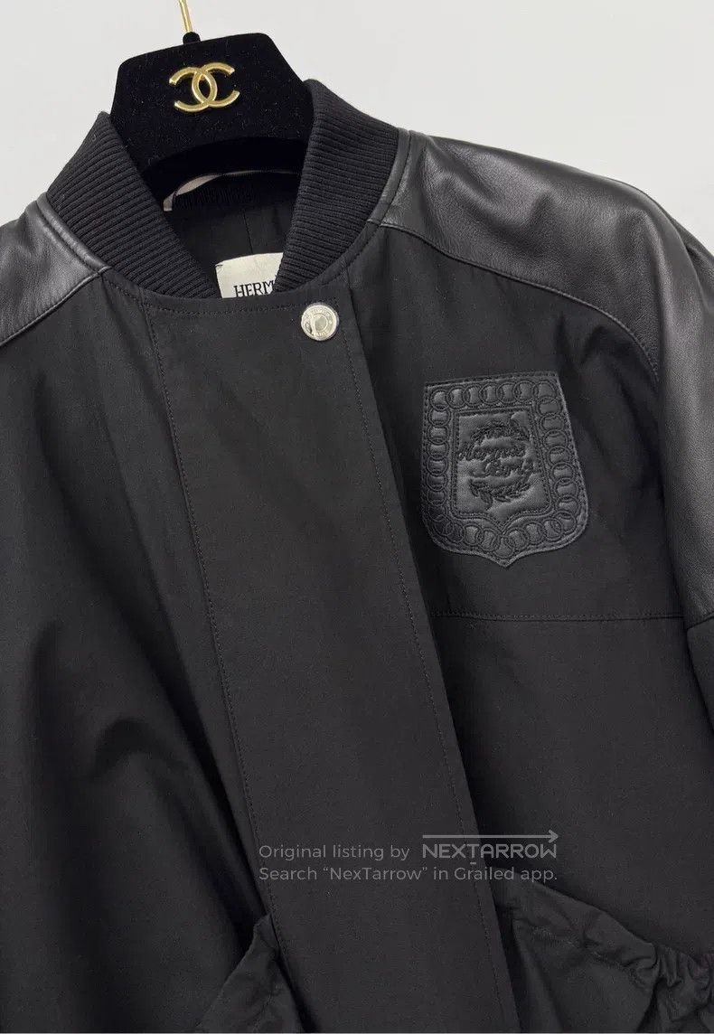 Hermes Hermes Black Embroidered Jacket Size XS / US 0-2 / IT 36-38 - 3 Thumbnail
