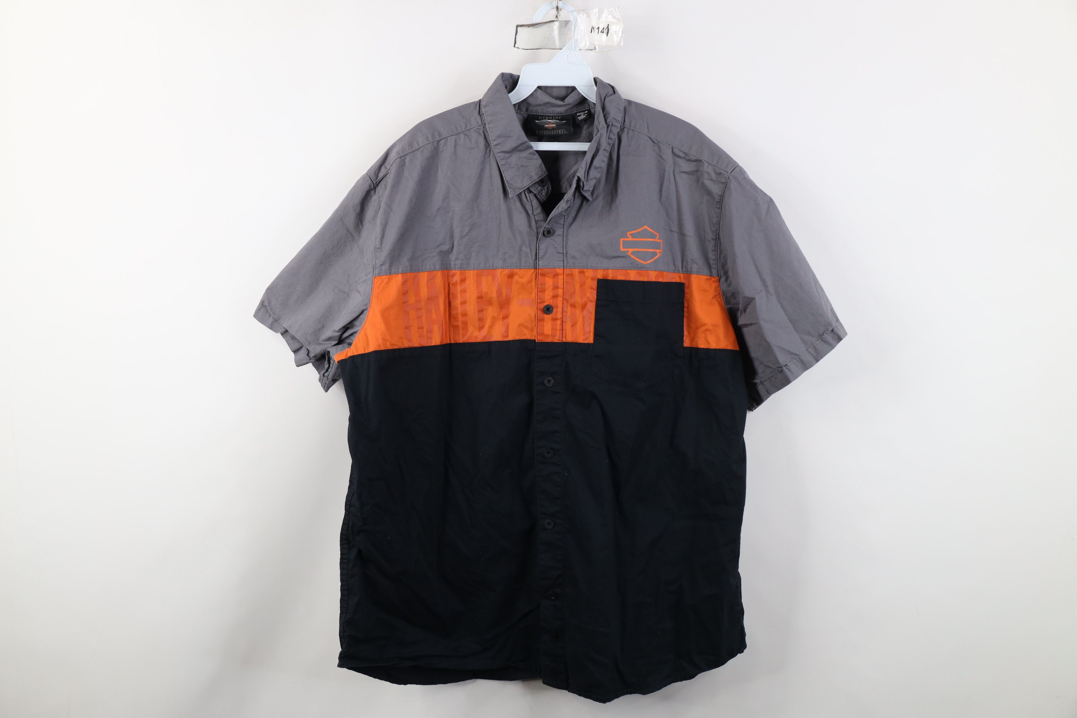 Harley Davidson Vintage Y2K Harley Davidson Mechanic Workwear Button Shirt Size US XL / EU 56 / 4 - 1 Thumbnail
