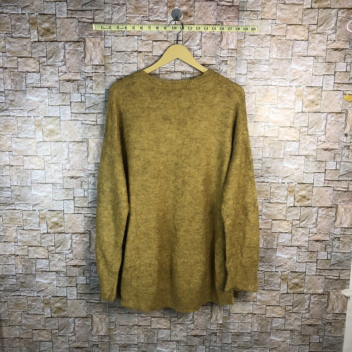GU × Homespun Knitwear × Vintage GU Brown mohair vintage Knitwear sweatshirt #A771 Size US L / EU 52-54 / 3 - 12 Thumbnail