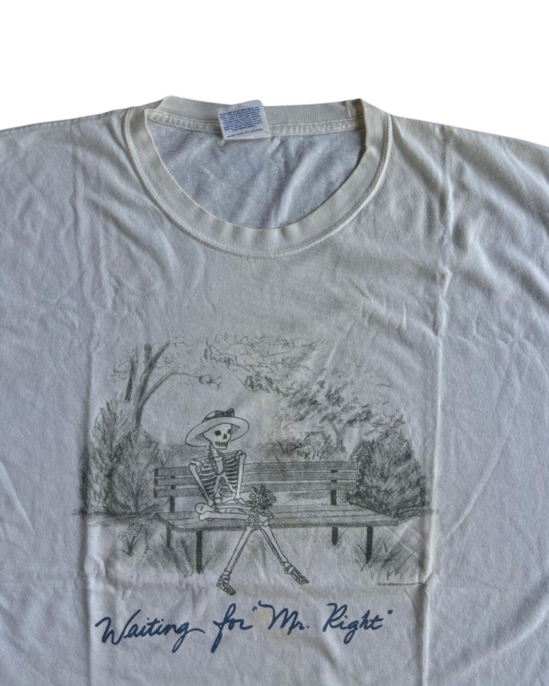 Vintage 00s Skelton Wait Mr Right Size US XL / EU 56 / 4 - 1 Thumbnail