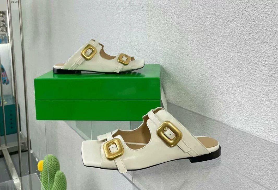 Bottega Veneta Bottega Veneta Yellow Sandals us_5 Women Size US 5 / IT 35 - 1 Thumbnail