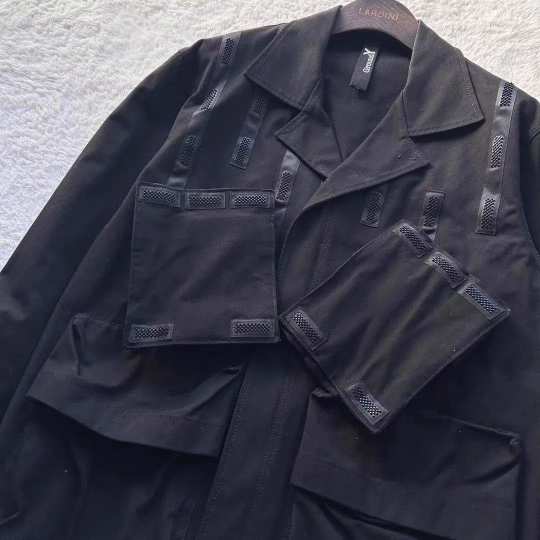 Yohji Yamamoto Black Multi-Pocket Zip-Up Jacket Size L. Size US L / EU 52-54 / 3 - 5 Thumbnail