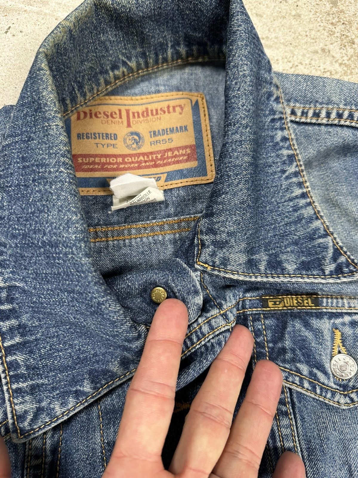 Diesel Vintage Y2K Diesel Denim Jeans Trucker Jacket Size S / US 4 / IT 40 - 11 Thumbnail