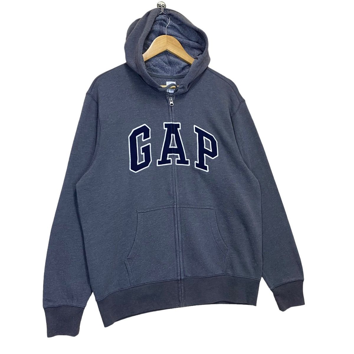 Gap Gap Big Logo Embroidered Fullzip Hoodie Size L Size US L / EU 52-54 / 3 - 2 Thumbnail