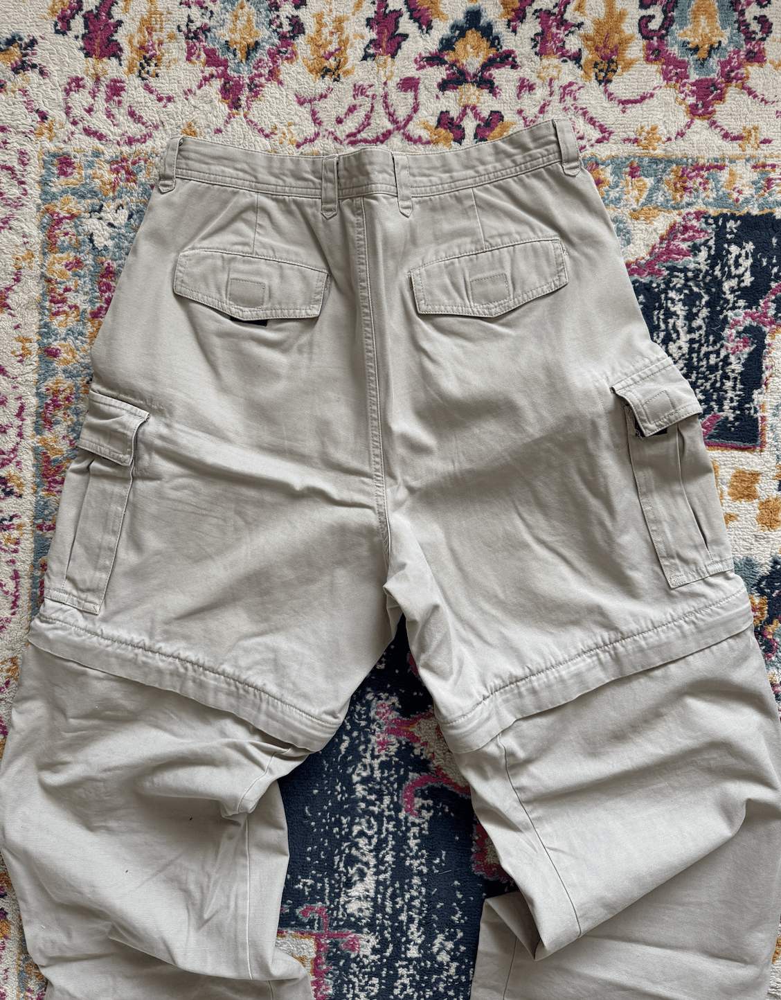 Eddie Bauer Vintage Distressed Convertible Cargo Pants Size US 33 - 2 Thumbnail