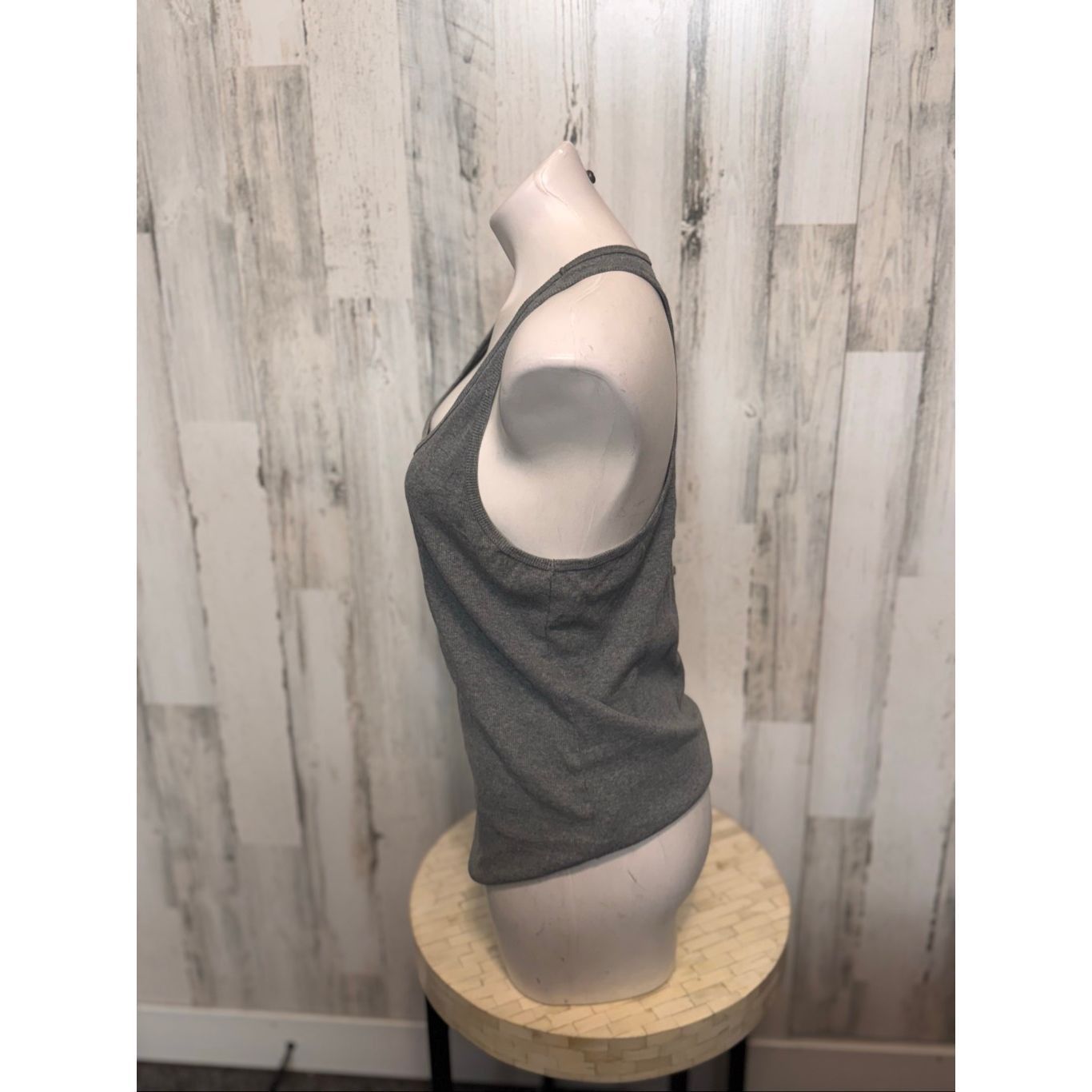 Other Wild Fable Gray Ribbed Tank Top XXL | Soft Stretchy Racerbac Size XXL / US 16-18 / IT 52-54 - 4 Thumbnail
