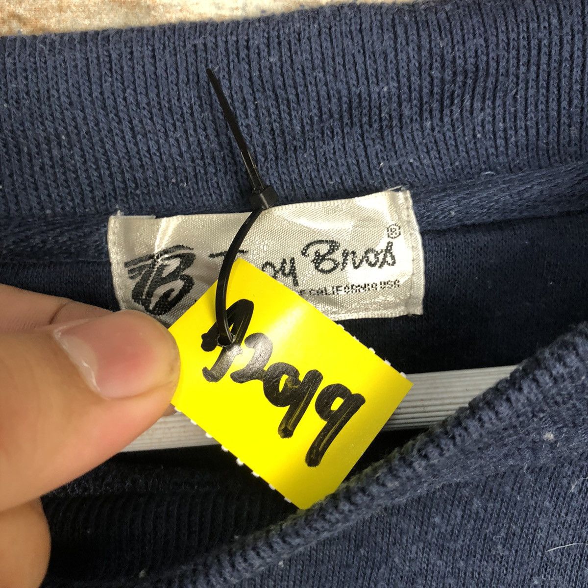 Japanese Brand × Vintage Troy Bros vintage Dark Blue Sweatshirt #A2019 Size US L / EU 52-54 / 3 - 10 Thumbnail