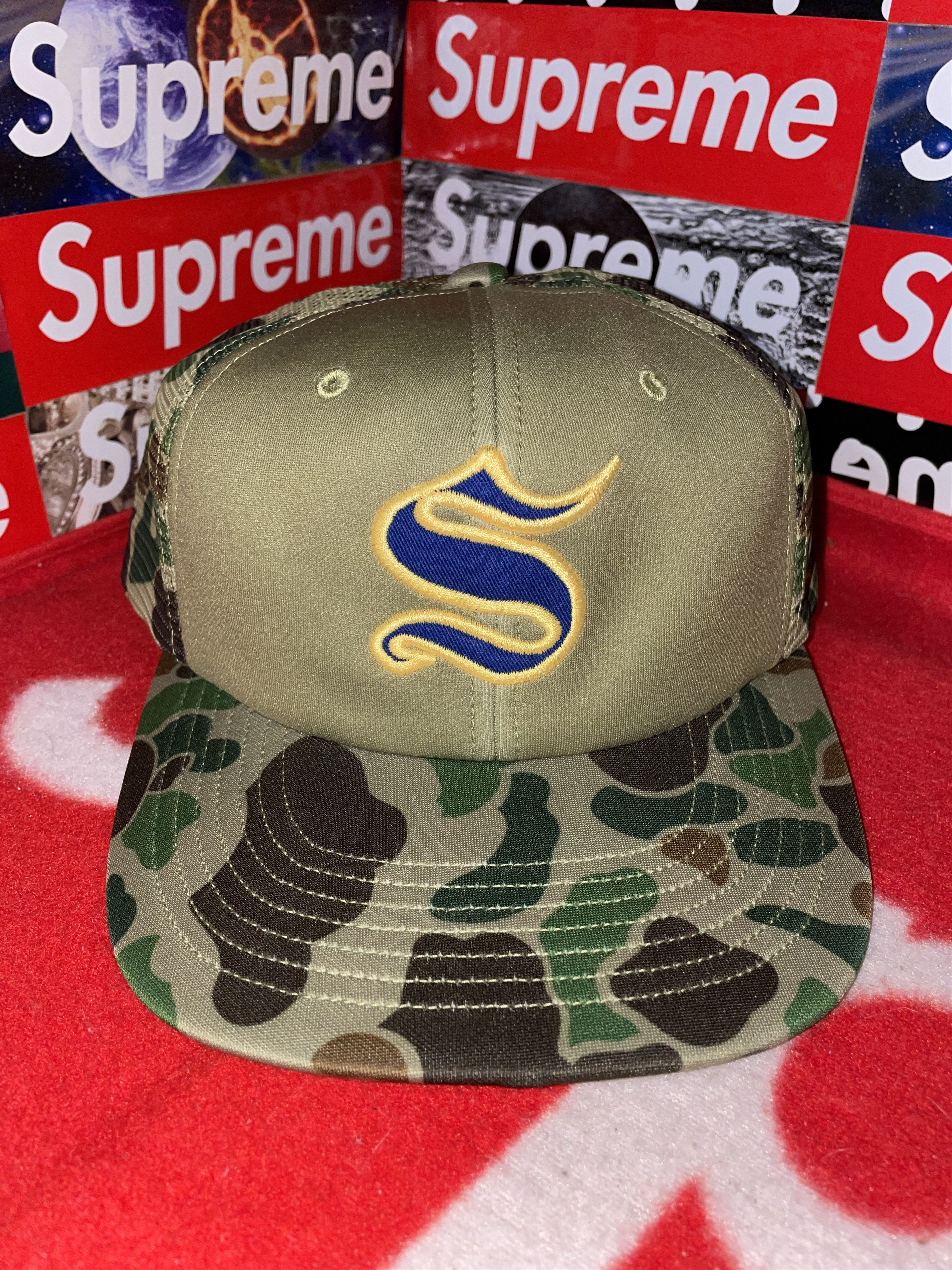 Supreme Supreme Contrast S Mesh Back 6-Panel Cap Olive FW25 NEW Size ONE SIZE - 1 Thumbnail