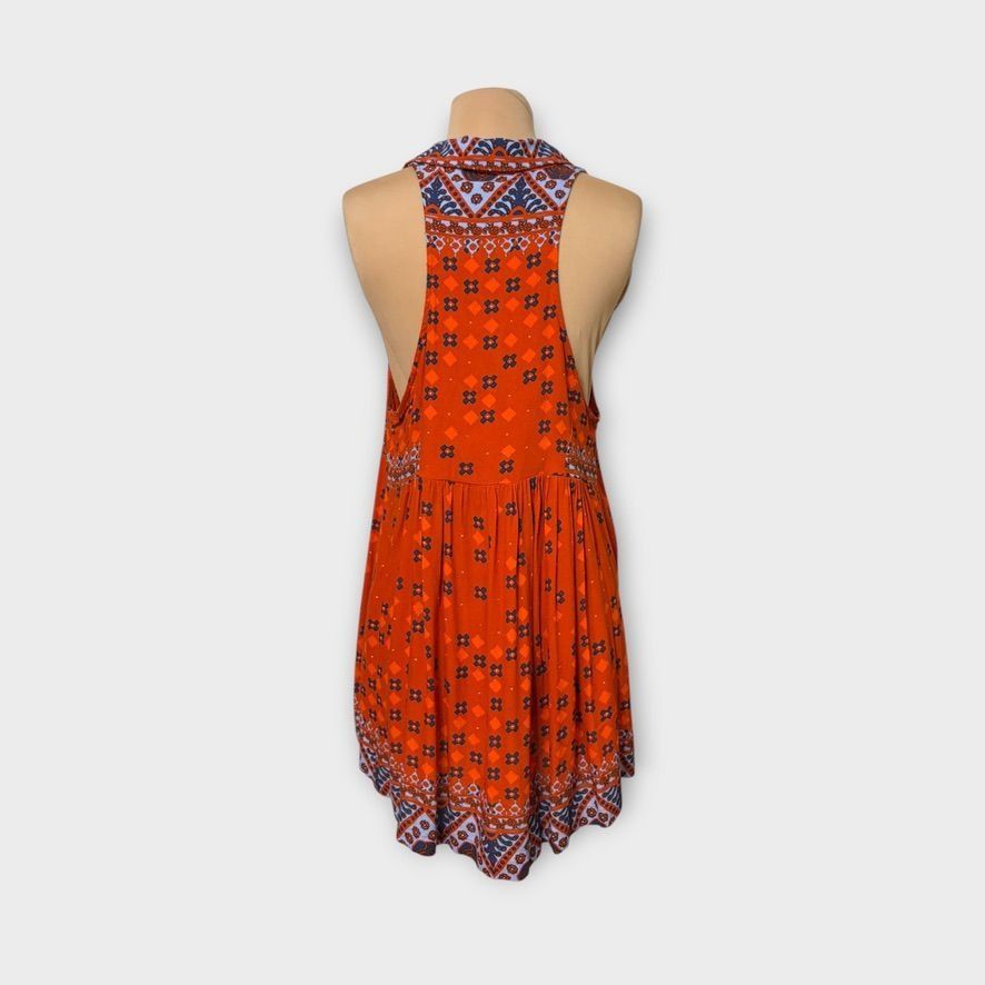 Free People Free People Charlotte Tunic Small Red Rust Boho Sleeveless R Size S / US 4 / IT 40 - 9 Thumbnail