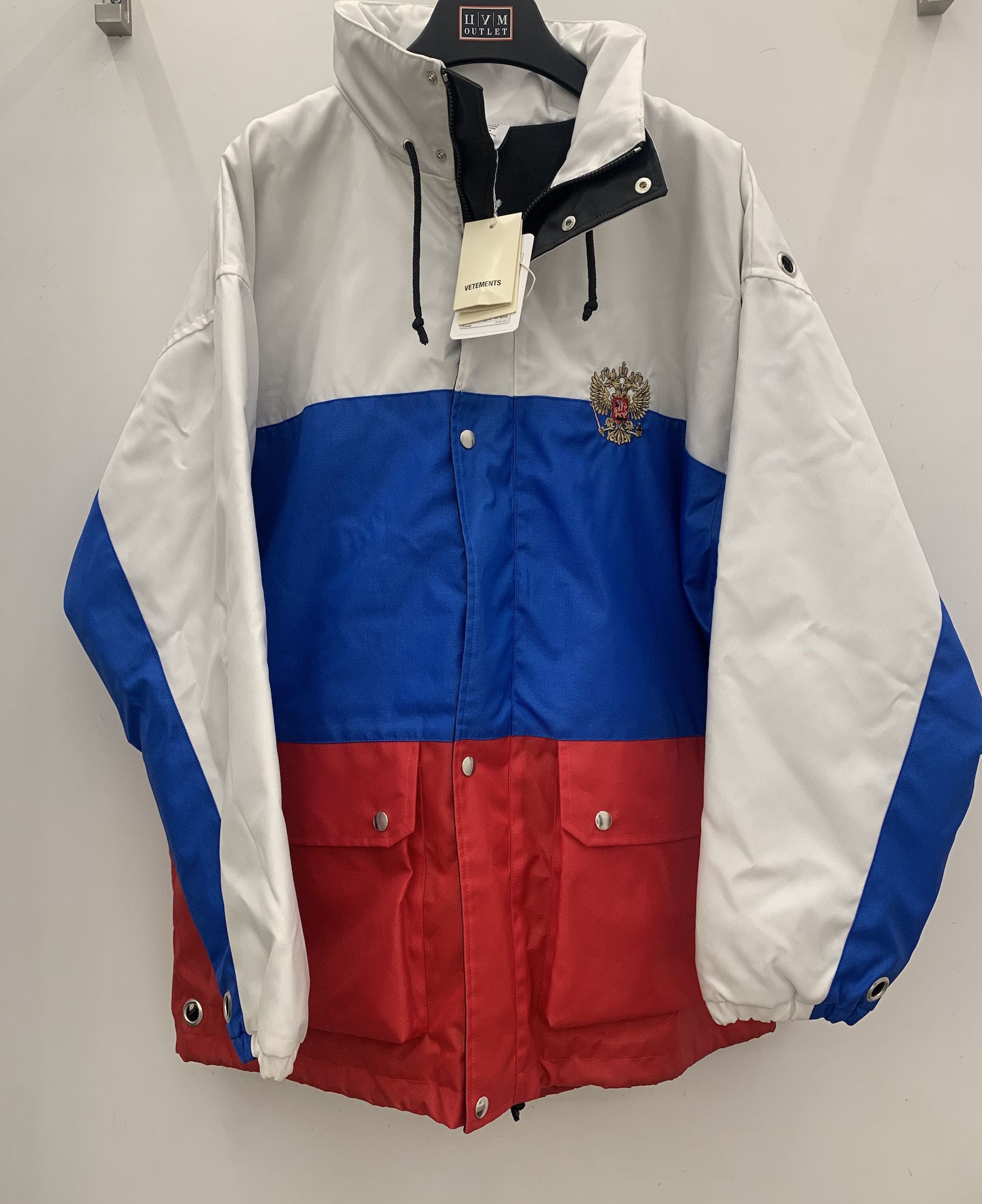 Vetements SS'19 Parka "RUSSIA" Size US XL / EU 56 / 4 - 1 Thumbnail