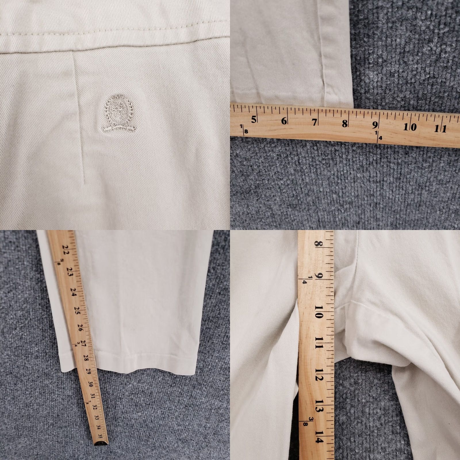 Tommy Hilfiger Tommy Hilfiger Pants Womens 8 Beige Chino Mid-Rise Straight Stretch Flat Front Size 30" / US 8 / IT 44 - 8 Thumbnail