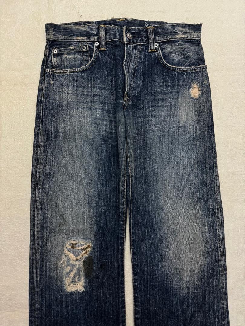 Edwin 💥BAGGY💥90's EDWIN 504R SAND WASHED INSANE DISTRESSED GRUNGE Size US 30 / EU 46 - 3 Thumbnail