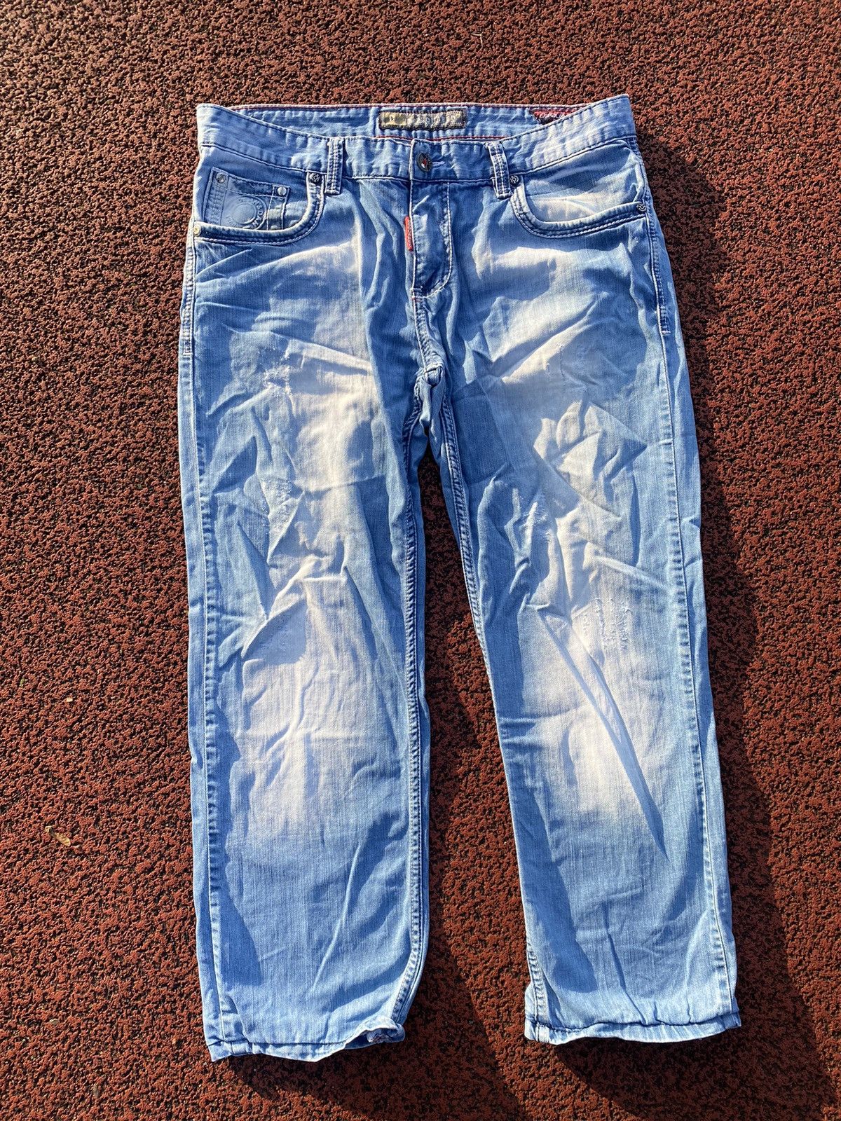 Dsquared2 × Vintage Dsquared Vintage Jeans BigLogo Light Blue M Streetwear Denim Size US 28 / EU 44 - 5 Thumbnail
