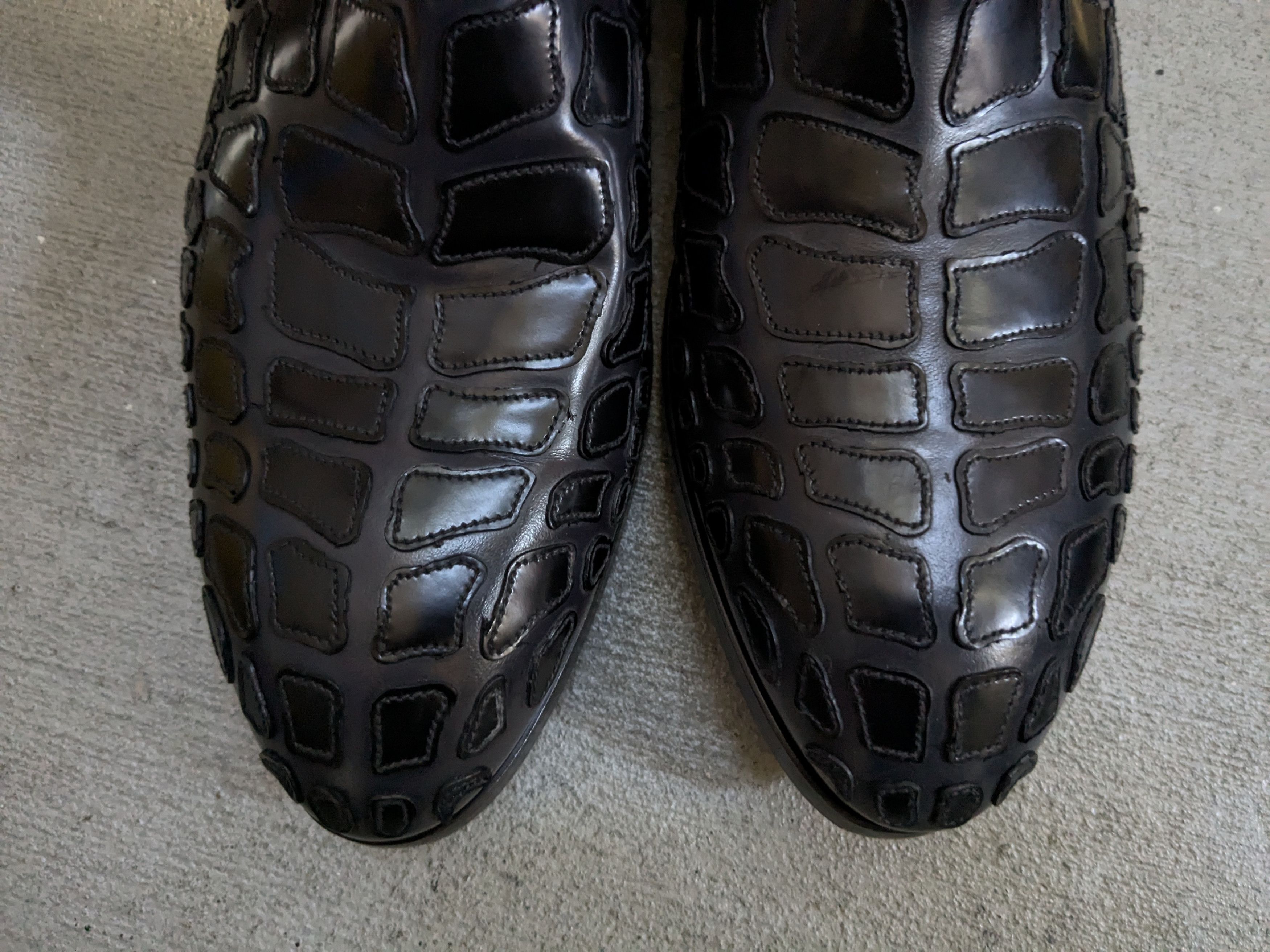 Prada Prada Boots Black Gray Leather 10.5 Side Zip Skeleton Size US 10.5 / EU 43-44 - 5 Thumbnail