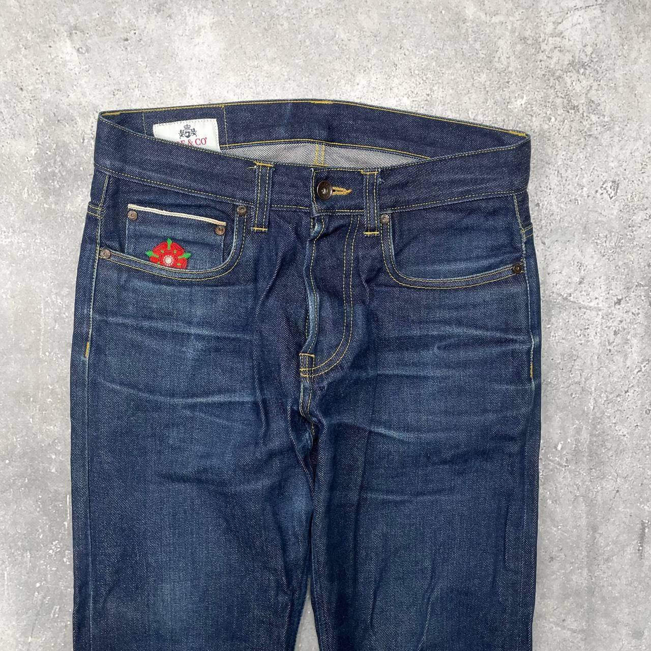 Japanese Brand Joe & Co Collier 14.5 oz Japanese Blue Selvedge Jeans W30 Size US 30 / EU 46 - 3 Thumbnail