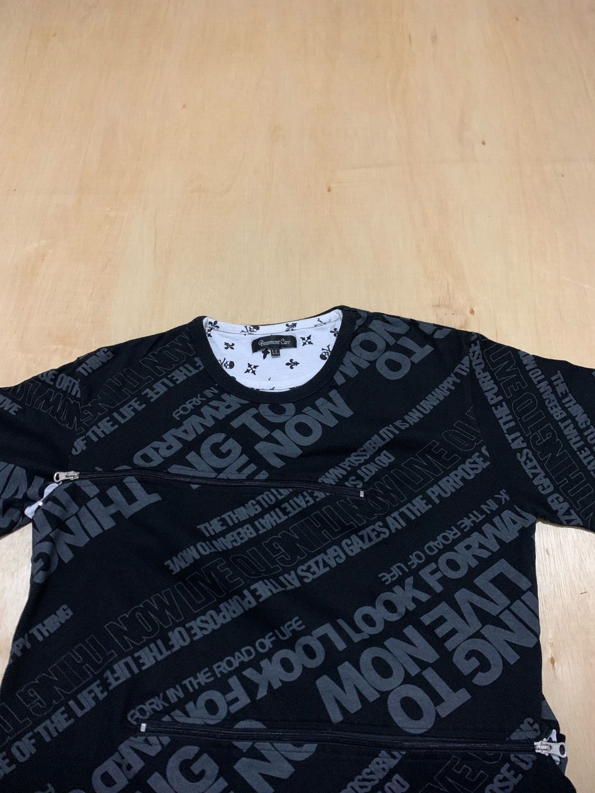 If Six Was Nine × Japanese Brand × Le Grande Bleu (L.G.B.) Y2k Poem Beaumont Carr Skull Zipper Ifsixwasnine Punk style Size US L / EU 52-54 / 3 - 4 Thumbnail