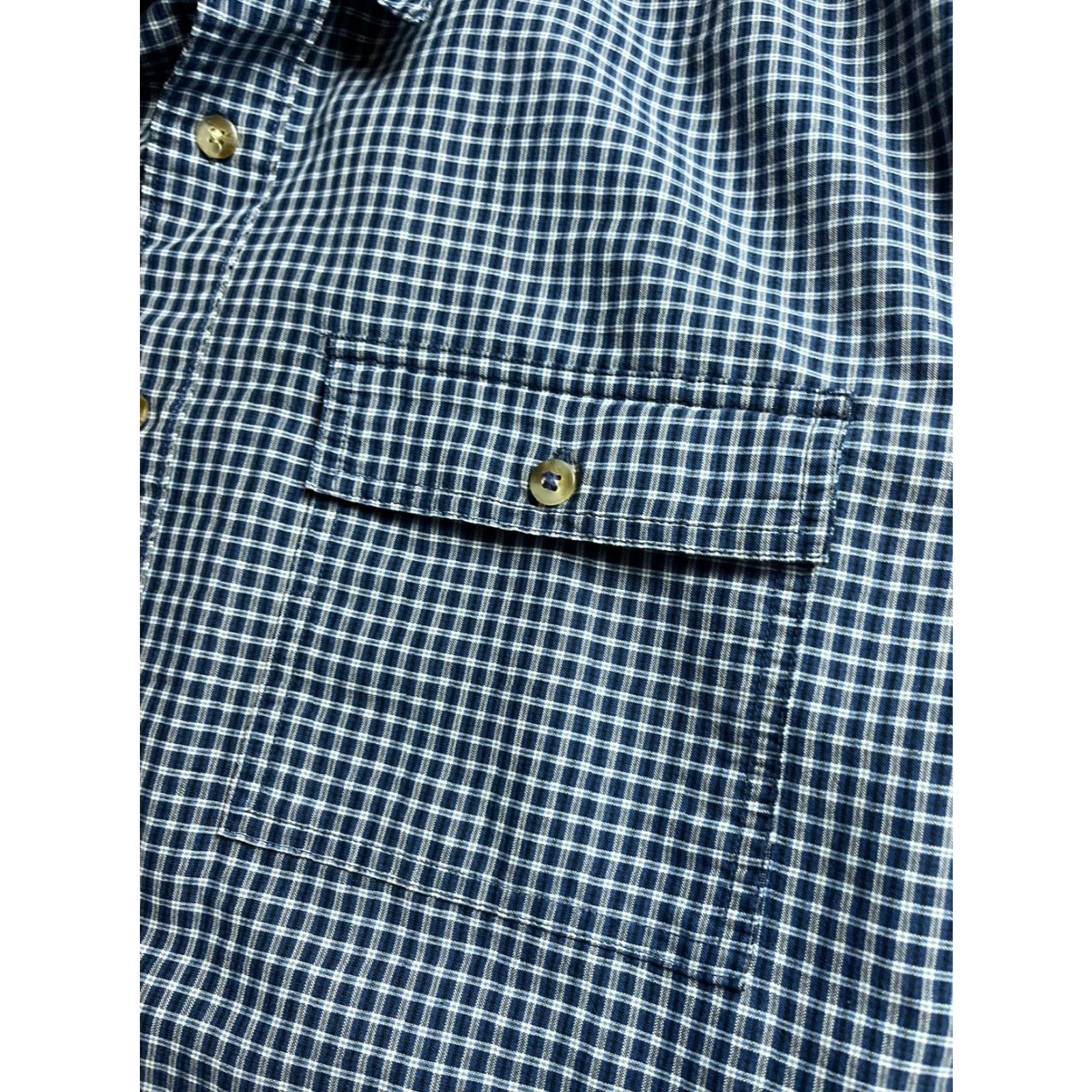 Vintage U.S. Expedition Shirt, Men's XL, Button Up, Plaid, Long Sleeve, Collared, Black Blue Gray, Casual, Fall Spring Summer, Regular, Men Size US XL / EU 56 / 4 - 5 Thumbnail