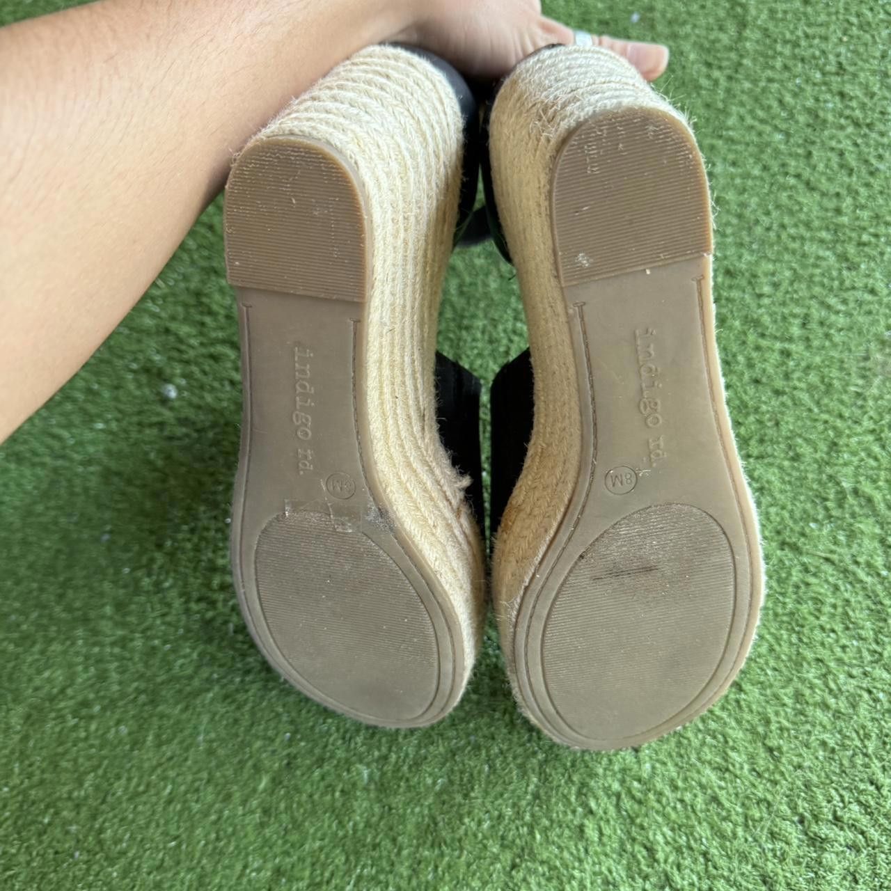 Designer Women's Black and Cream Sandal Size US 8 / IT 38 - 4 Thumbnail
