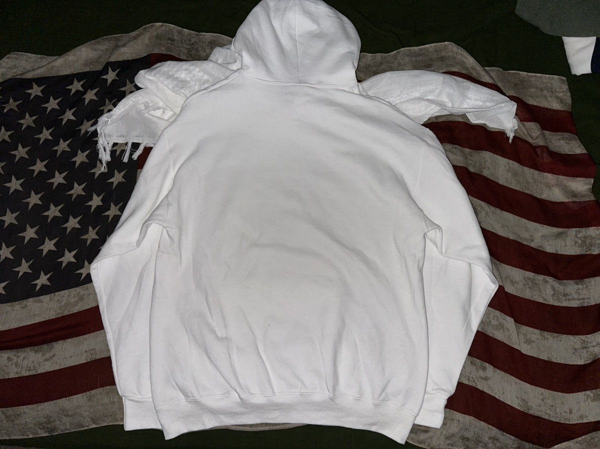 Grimykids GRIMY KIDS WHITE ON WHITE KIFFYEH DRAPE HOODIE Size US M / EU 48-50 / 2 - 2 Thumbnail