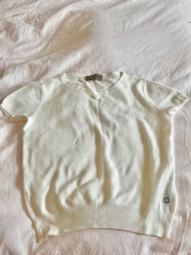 Loro Piana LORO PIANA Cashmere knit short sleeves Size S / US 4 / IT 40 - 1 Thumbnail