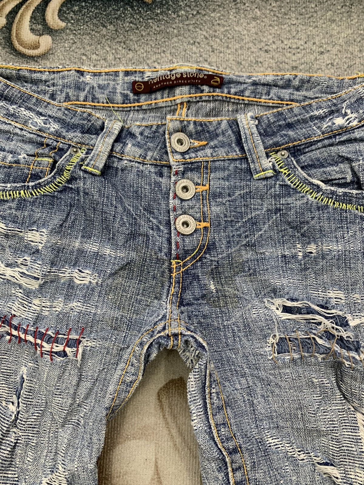 Other Distress Heritage Stone Directivity Denim Pant Size US 34 / EU 50 - 7 Thumbnail