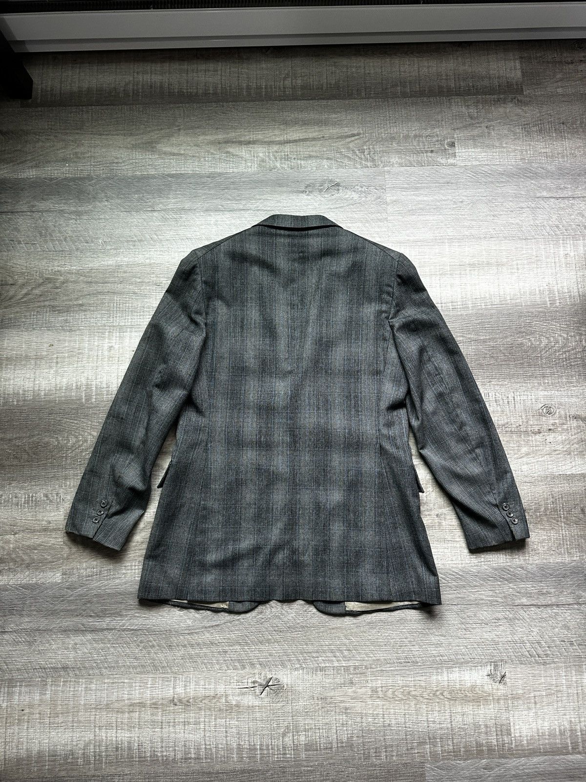 Givenchy Givenchy Wool Blazer Gray Check Classic Tailored Jacket Size 50R - 2 Thumbnail