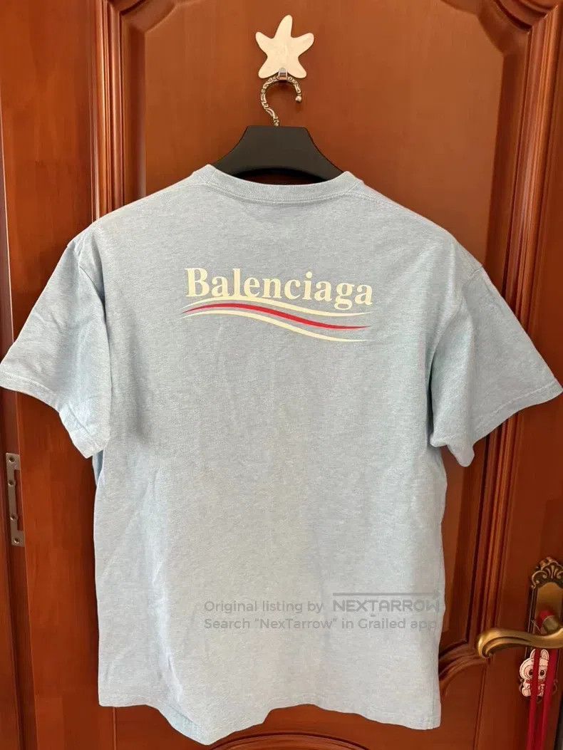 Balenciaga Balenciaga Haze Blue Coca-Cola Short Sleeve T-Shirt XXS Size US XXS / EU 40 - 2 Thumbnail
