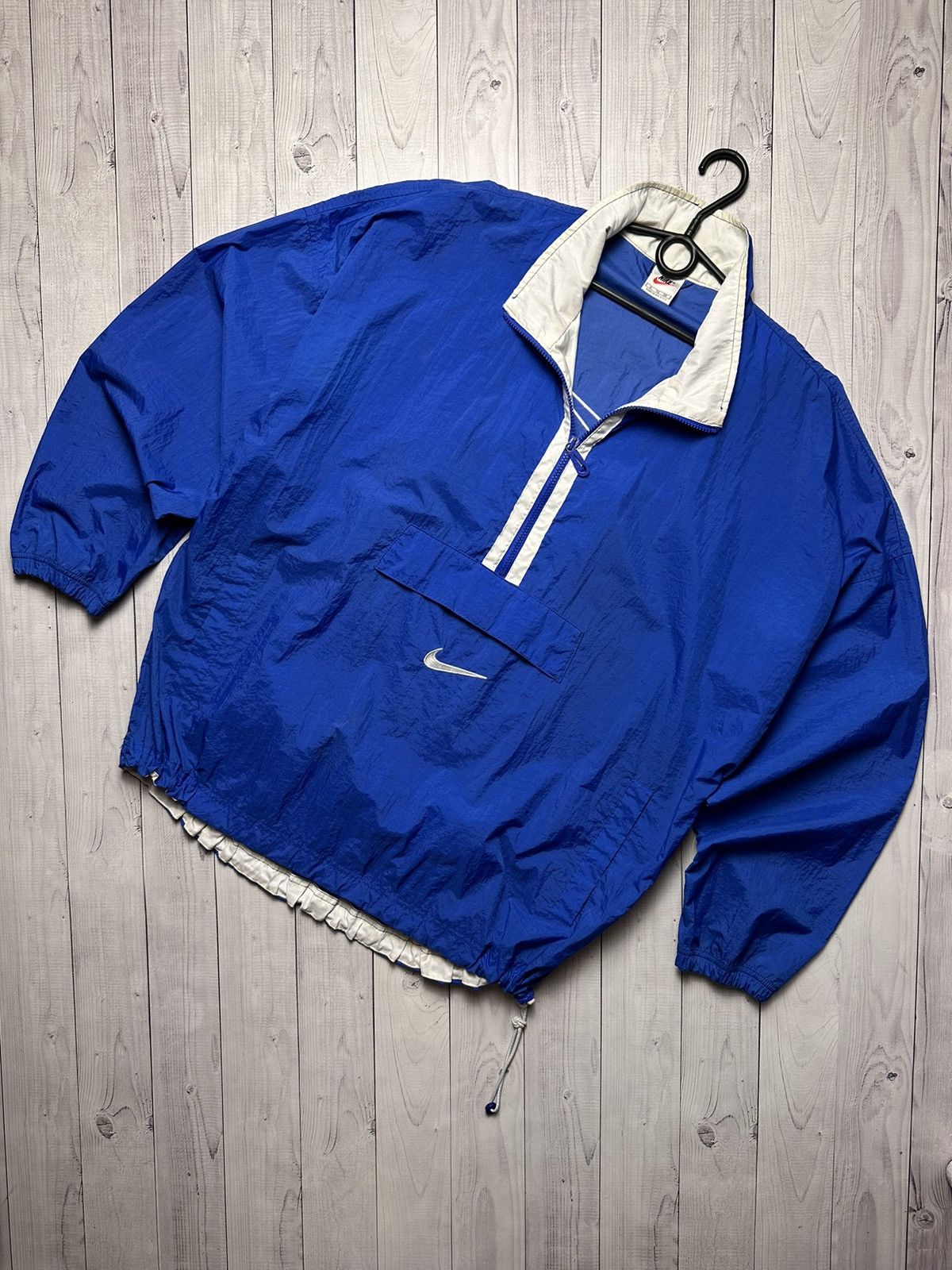 image of Nike Anorak Light Jacket Size XL Big Swoosh in Blue, Men's