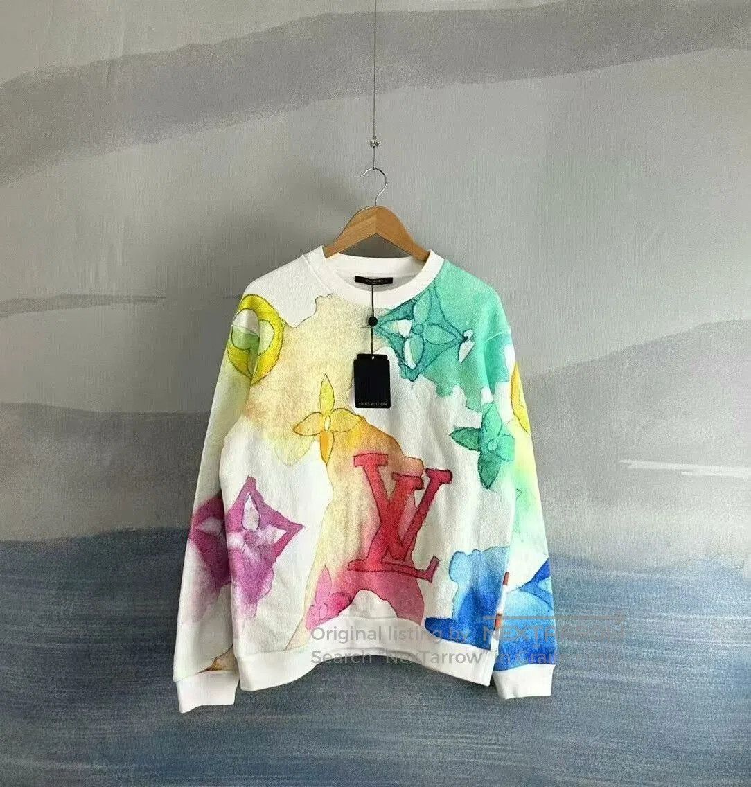 Louis Vuitton Louis Vuitton Watercolor Print Sweatshirt Large. Size US L / EU 52-54 / 3 - 1 Thumbnail