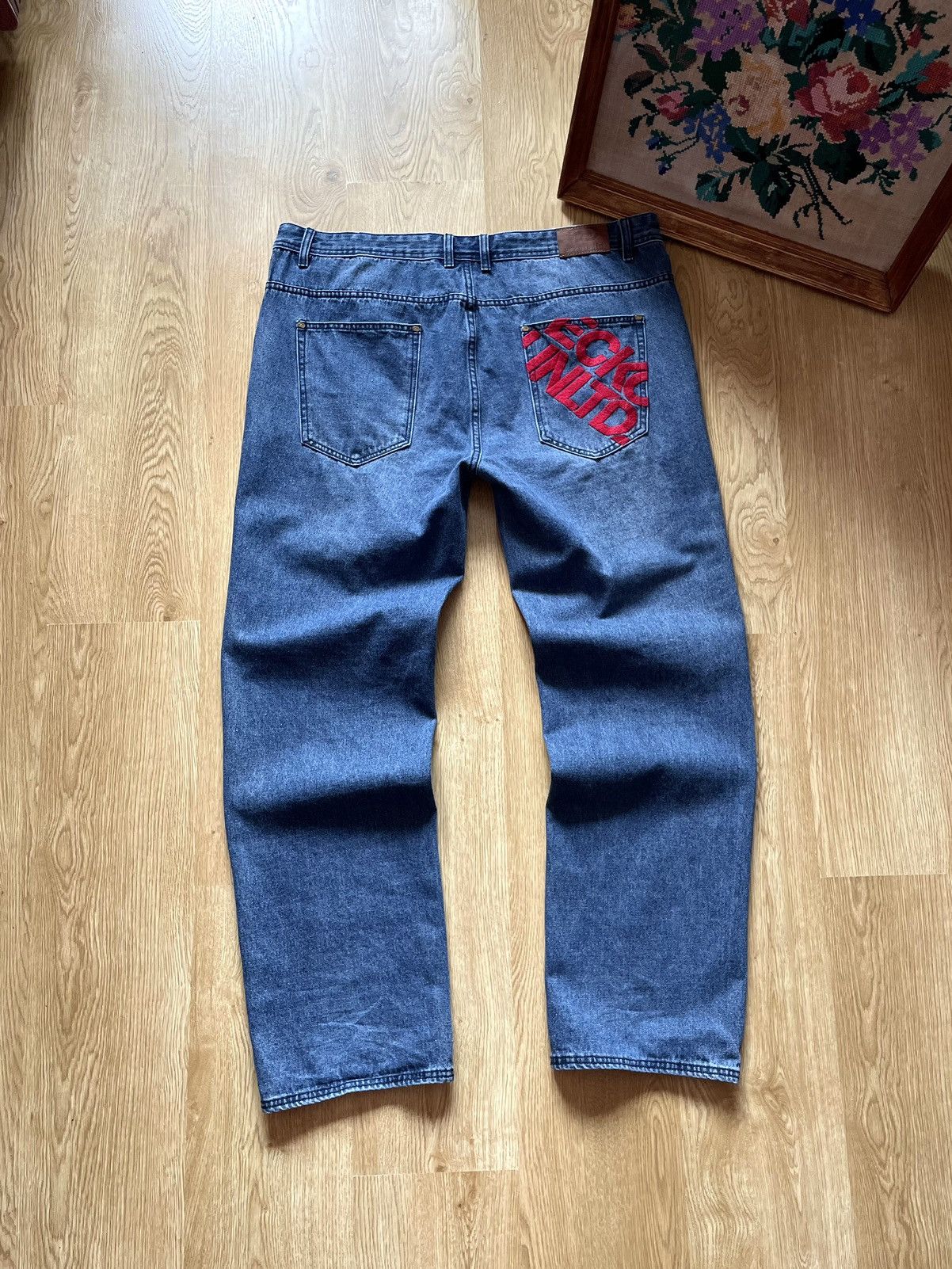 Ecko Unltd. Y2K Vintage Ecko Unltd Embroidered Baggy Denim Jeans Size US 36 / EU 52 - 1 Thumbnail