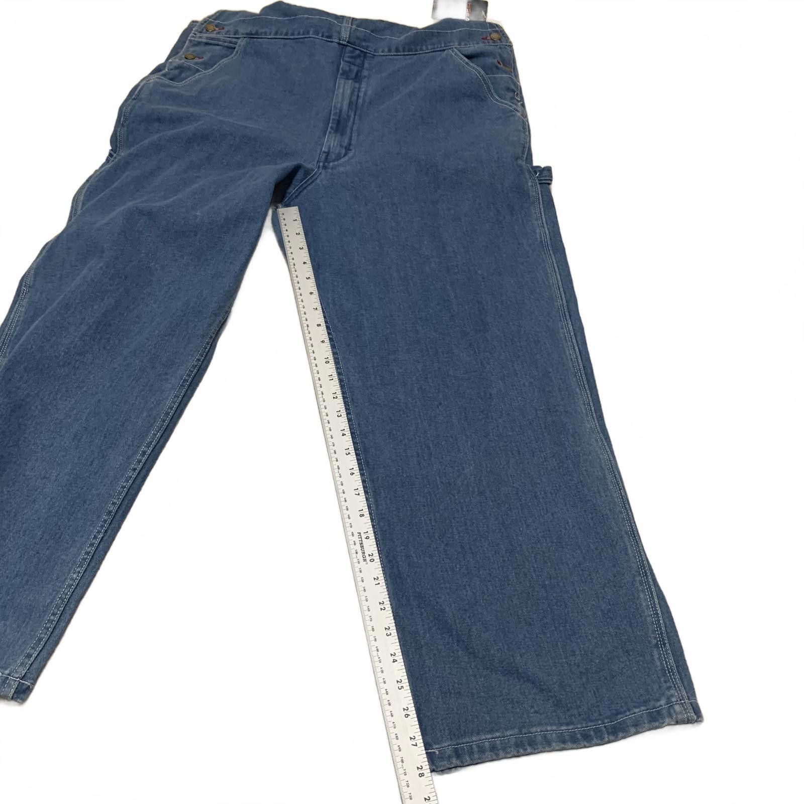 HIDEAWAYS NWT Hisea Men's Blue Denim Overalls 40W x 30L Cotton Size US 40 / EU 56 - 12 Thumbnail