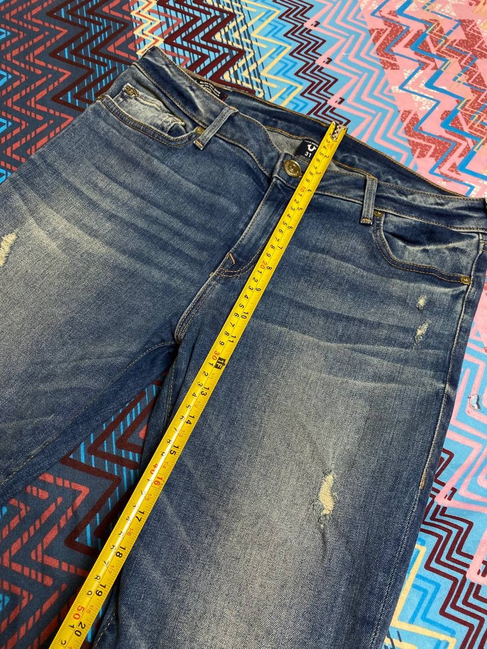 True Religion × Vintage Vintage True Religion Faded Denim Jeans Pants Size 31" - 16 Thumbnail