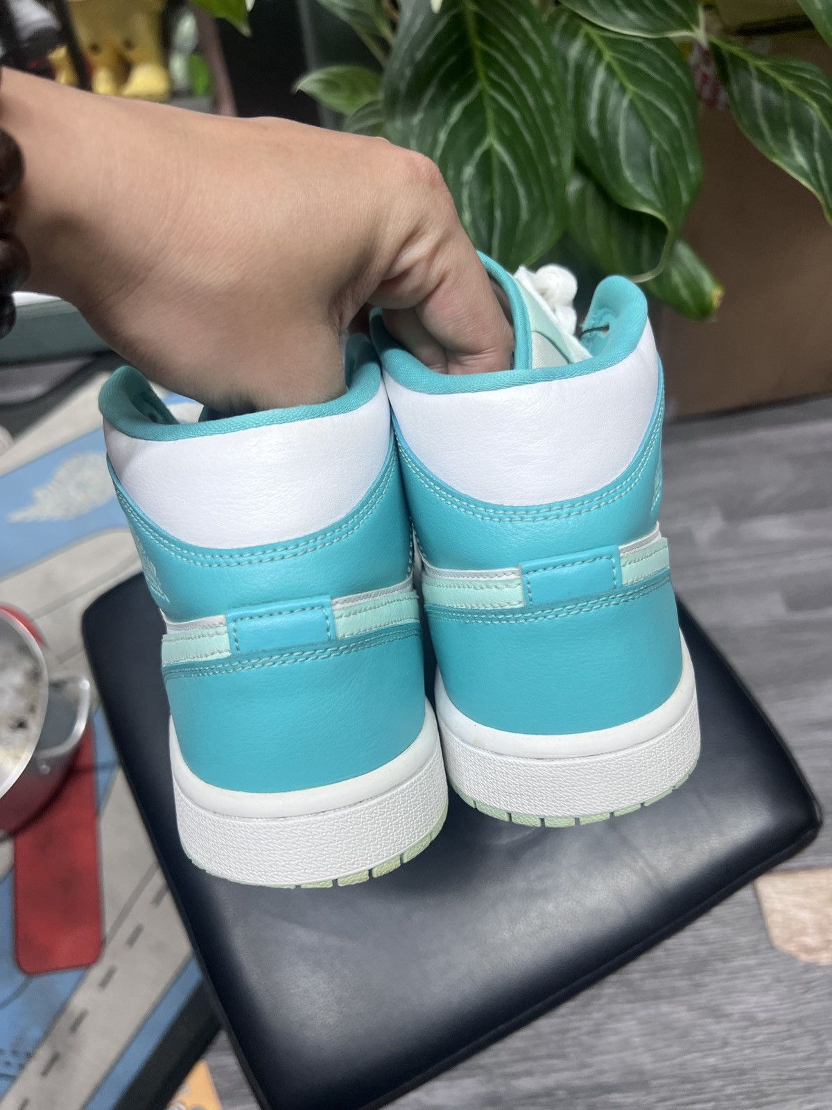 Jordan Brand Jordan 1 Mid WMN Washed Teal DV2229-300 Size US 8 / IT 38 - 4 Thumbnail