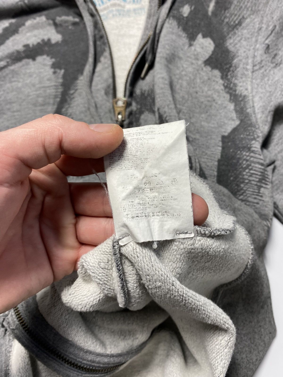 Diesel × Vintage Vintage Diesel graphic all over print zip hoodie zipper Size US L / EU 52-54 / 3 - 12 Thumbnail