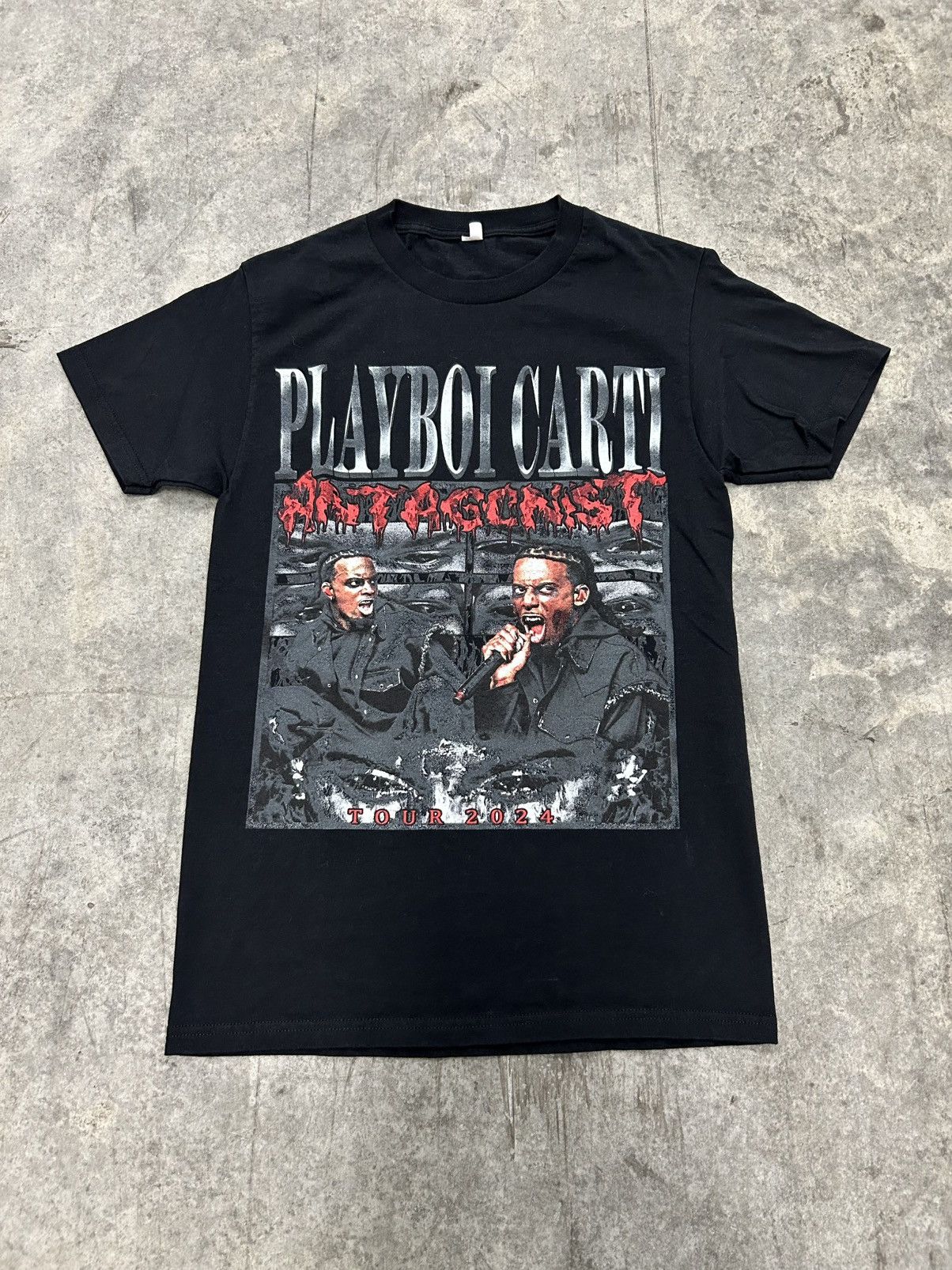 Band Tees 2024 Playboi carti antagonist tour t shirt Size US S / EU 44-46 / 1 - 1 Thumbnail