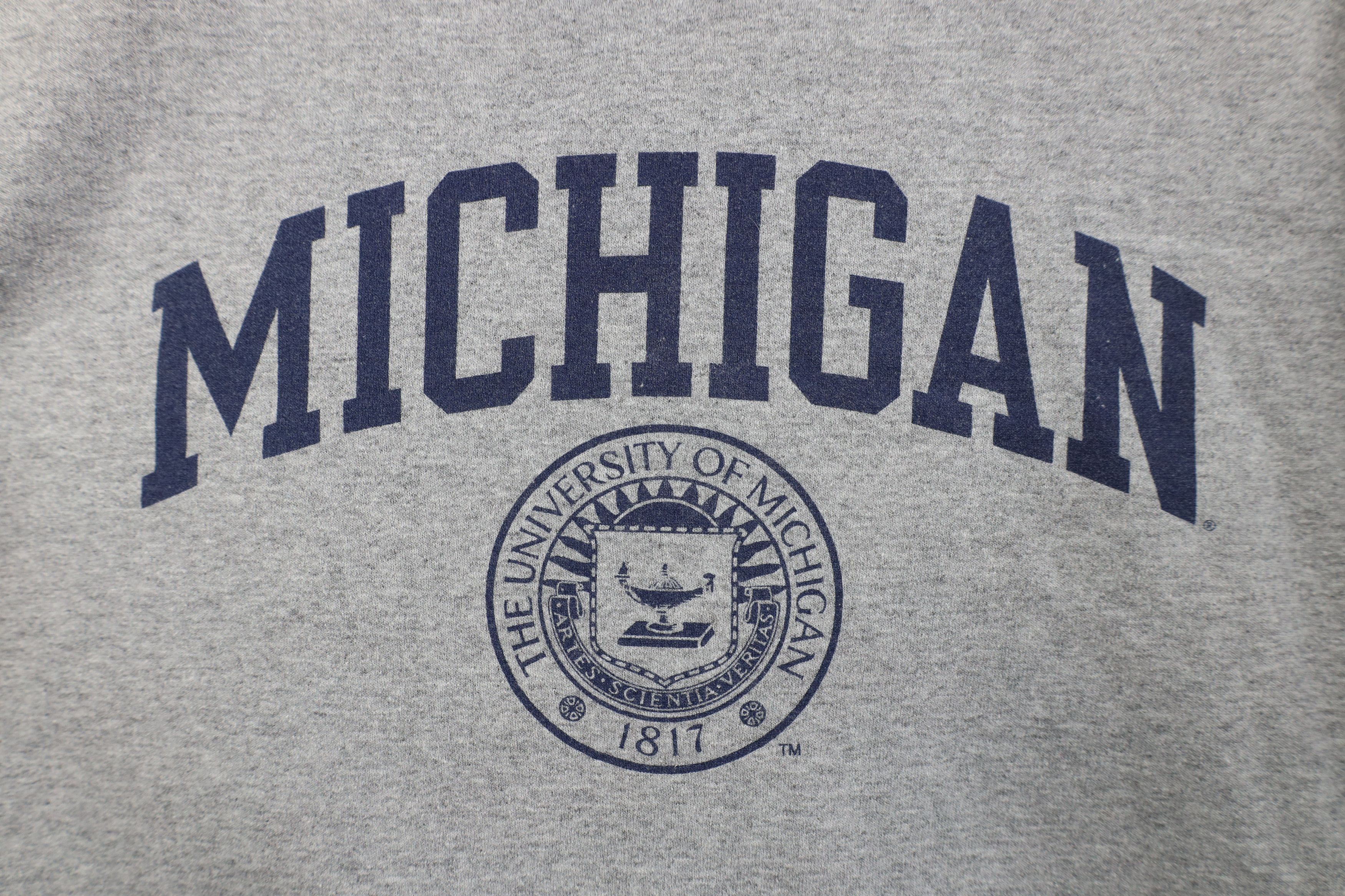 Vintage Vintage 90s Spell University of Michigan Crewneck Sweatshirt Size M / US 6-8 / IT 42-44 - 4 Thumbnail