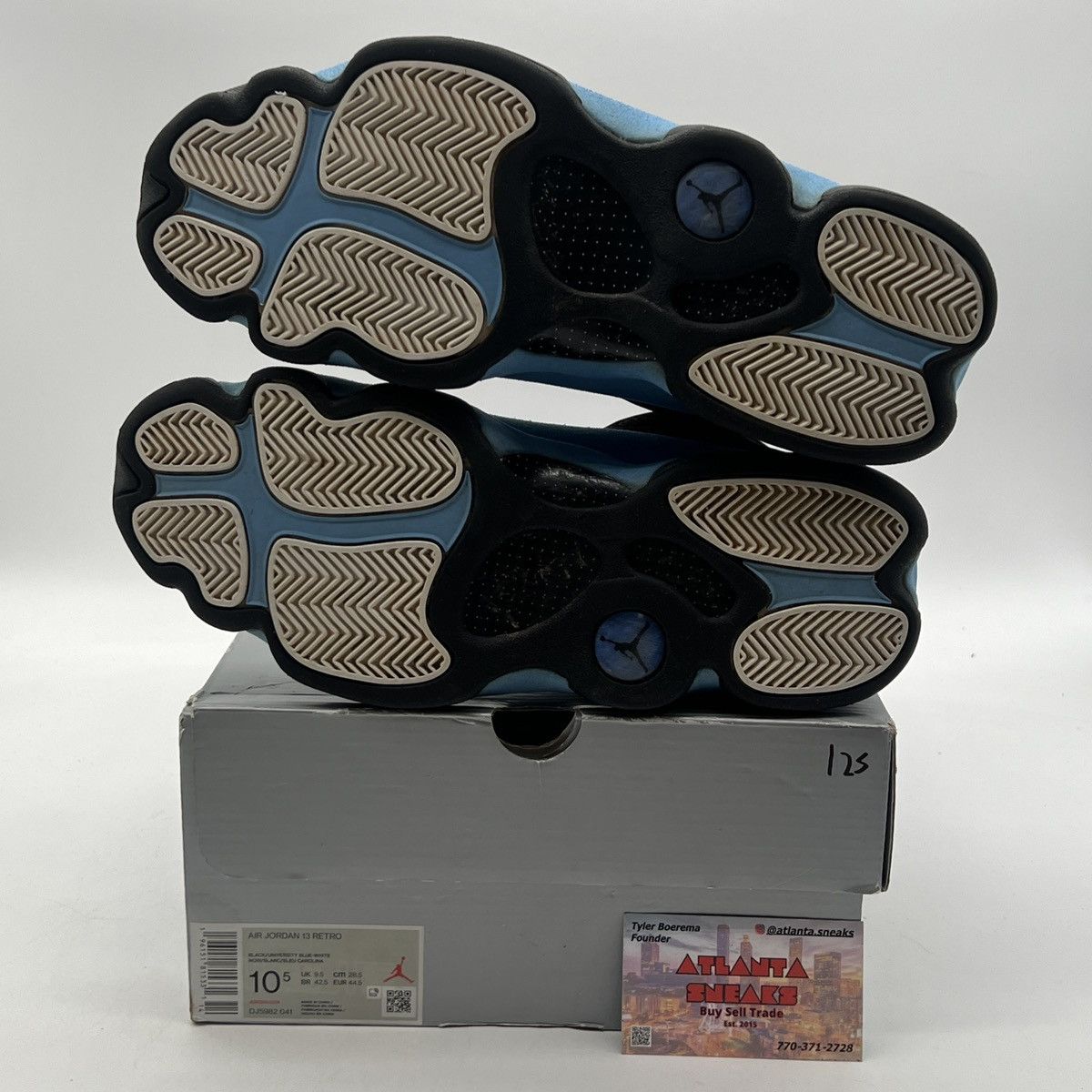 Jordan Brand Air Jordan 13 Black university blue Size US 10.5 / EU 43-44 - 8 Thumbnail
