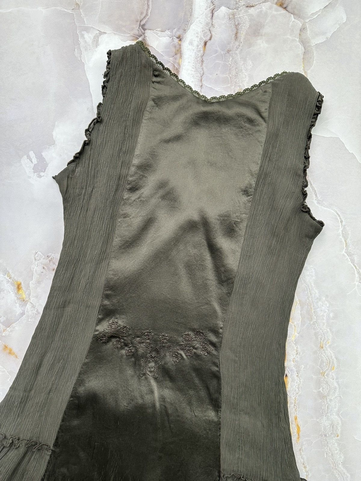 Vintage Silk Midi Dress