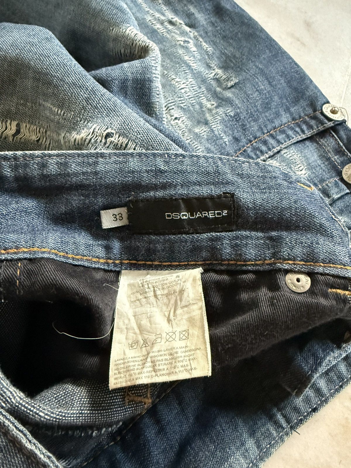 Dsquared2 Dsquared2 Distressed Denim Flare Jeans Size US 33 - 7 Thumbnail