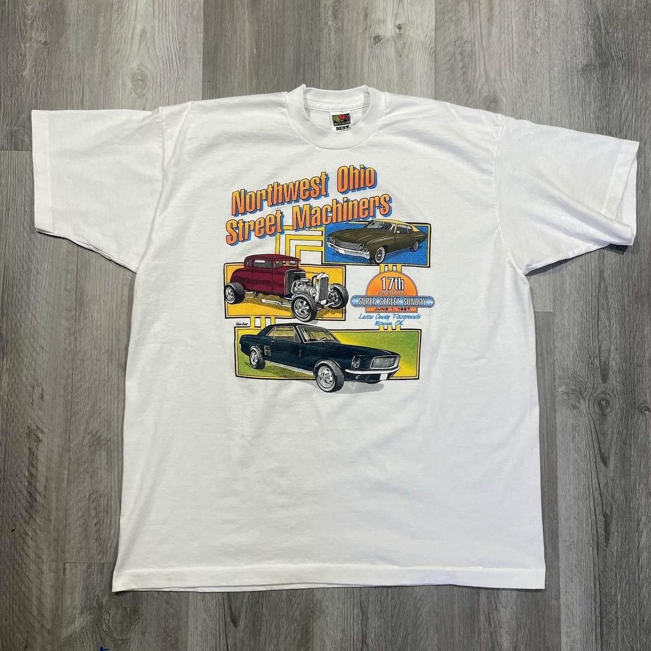Vintage Vintage 1997 Northwest Ohio Street Machiners Racing T-Shirt Size US XL / EU 56 / 4 - 1 Thumbnail