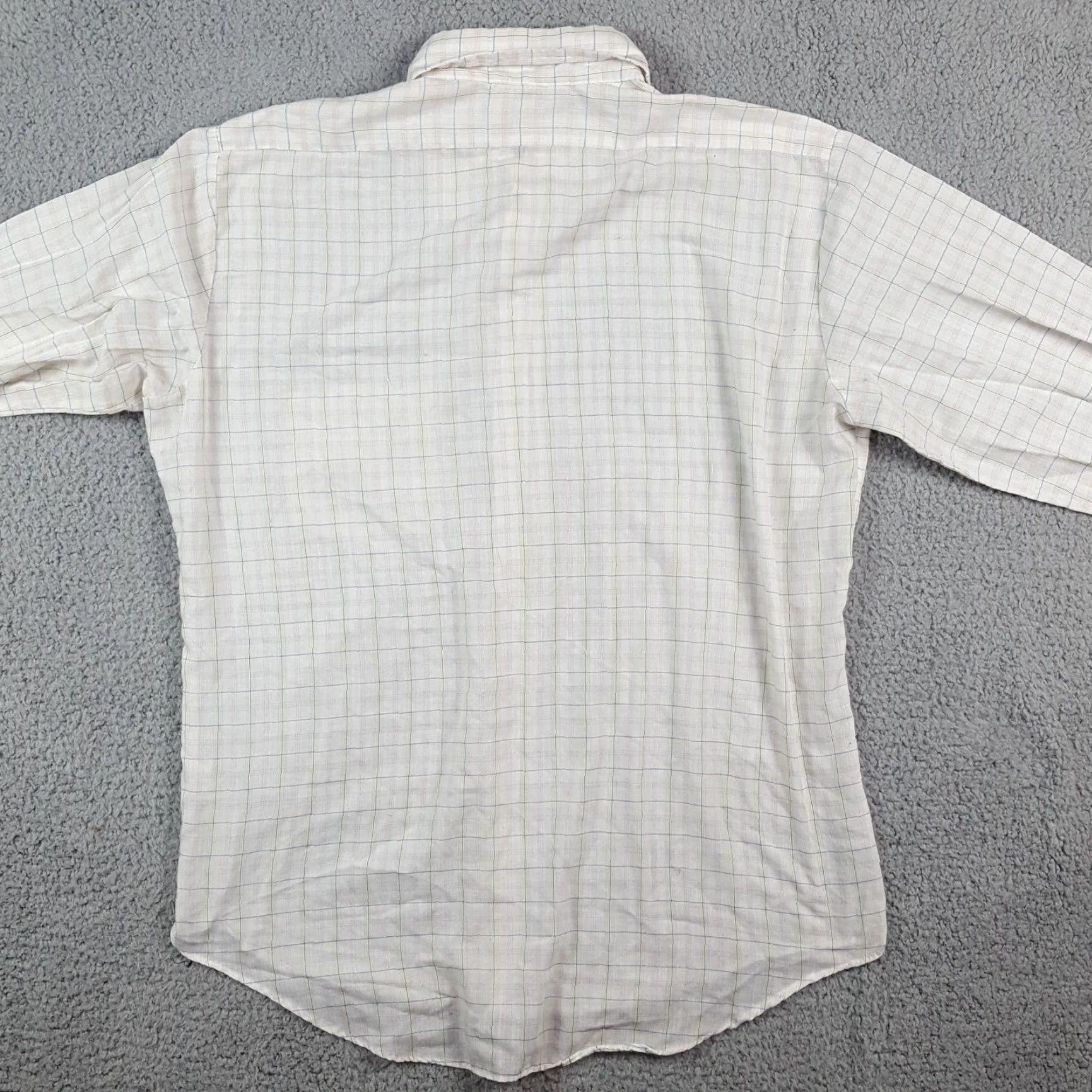 Vintage VINTAGE 80s Hallmark Checked Lightweight Button-Up Shirt Mens Medium White Collared Regular Fit Preppy Retro Size US M / EU 48-50 / 2 - 4 Thumbnail