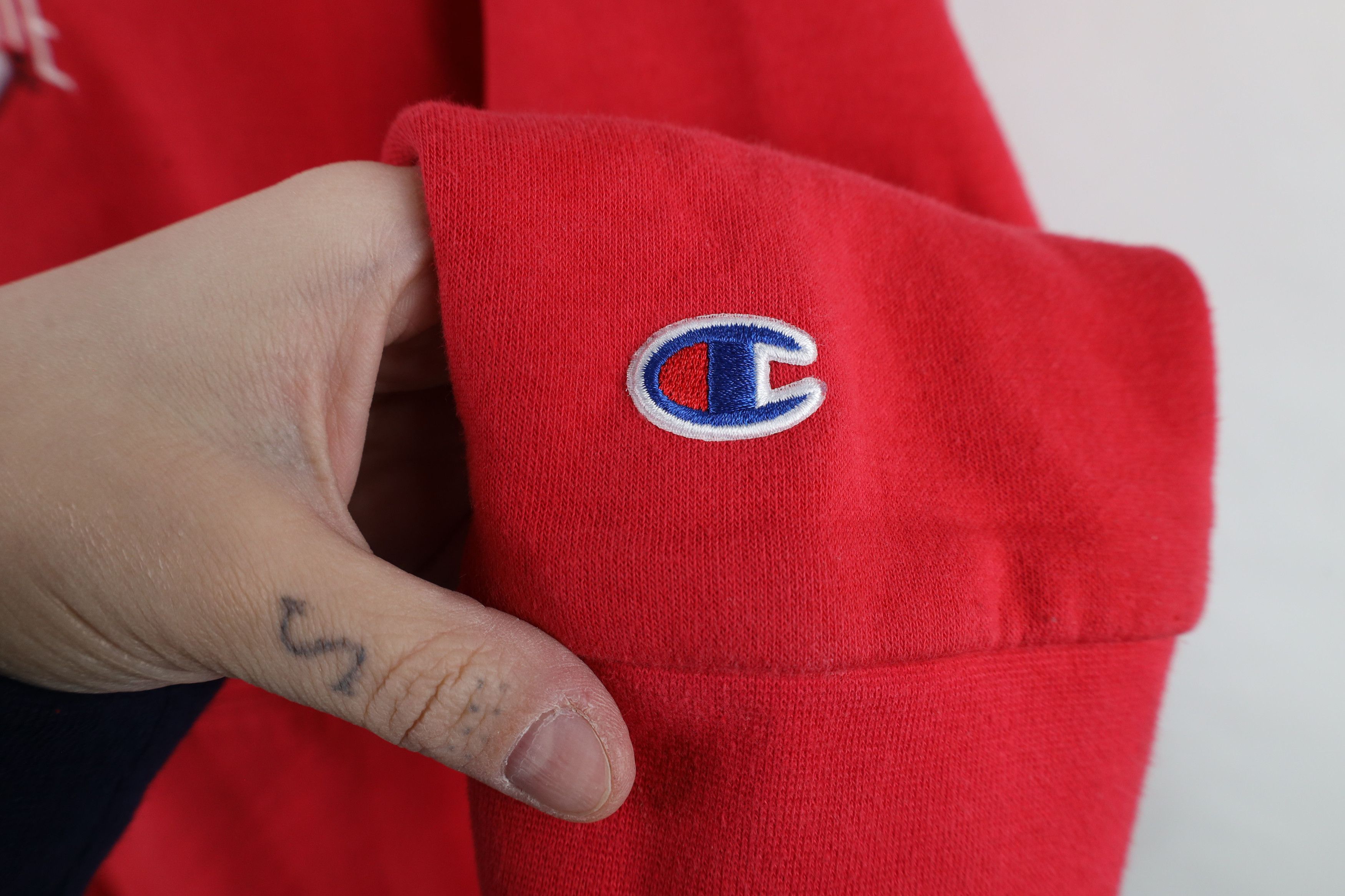 Champion × Vintage Vintage Champion Ohio State University Football Hoodie Red Size US XL / EU 56 / 4 - 5 Thumbnail