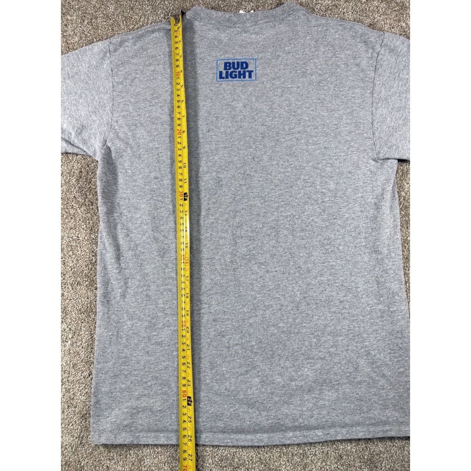 Delta Dilly Dilly Bud Light Grey Short Sleeve Graphic T-Shirt • Adult Size Medium Size US M / EU 48-50 / 2 - 5 Thumbnail