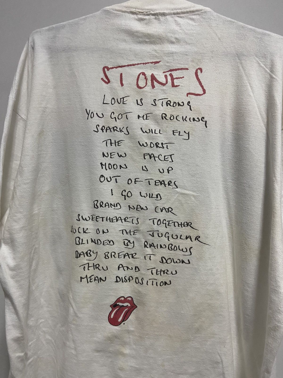 Band Tees × The Rolling Stones Rolling Stones voodoo lounge big print rock band tee vintage Size US L / EU 52-54 / 3 - 7 Thumbnail